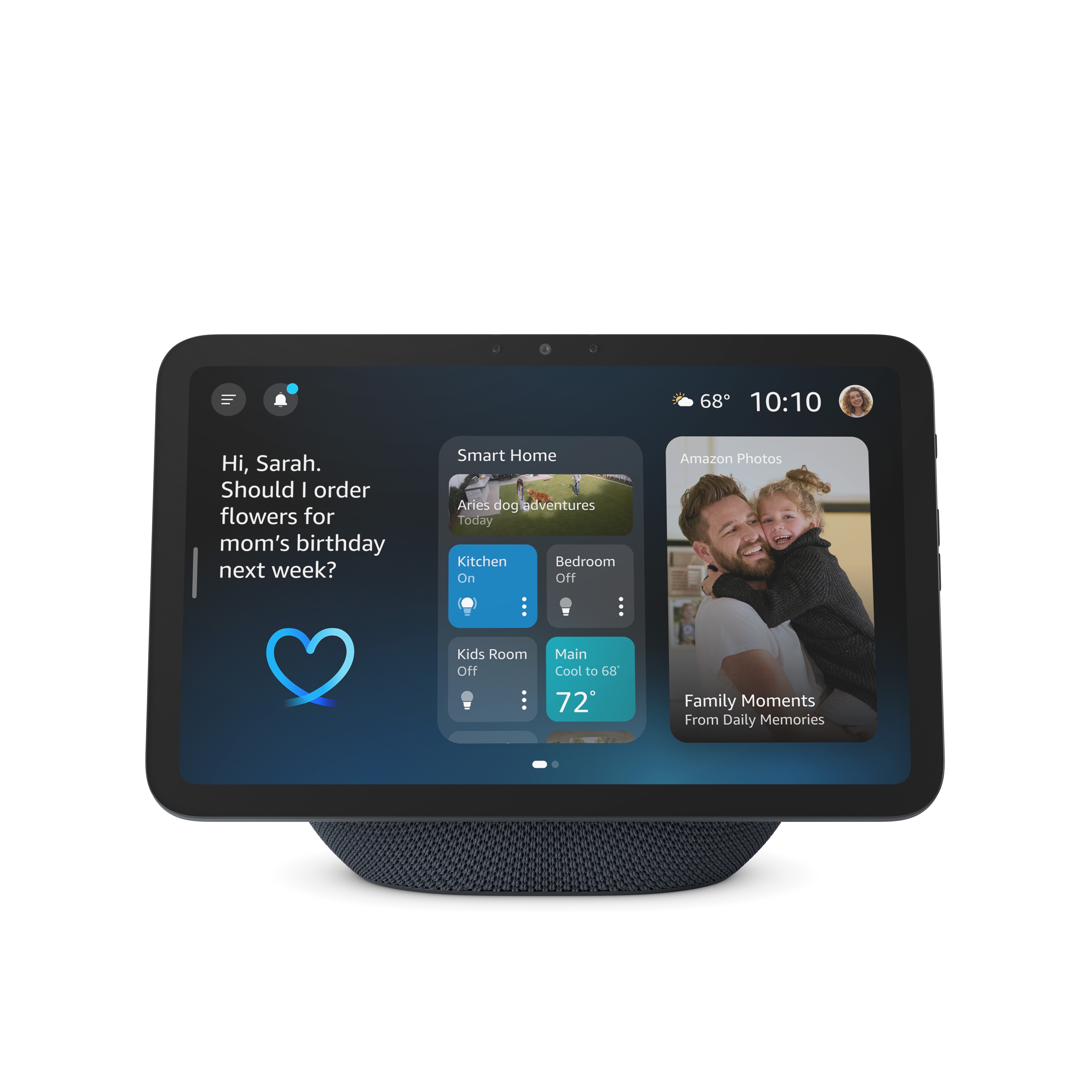 Amazon Echo Show 8 Smart Home Assistant - Alexa - IEEE 802.11a/b/g/n/ac - ZigBee, Sidewalk - Bluetooth - Graphite 4