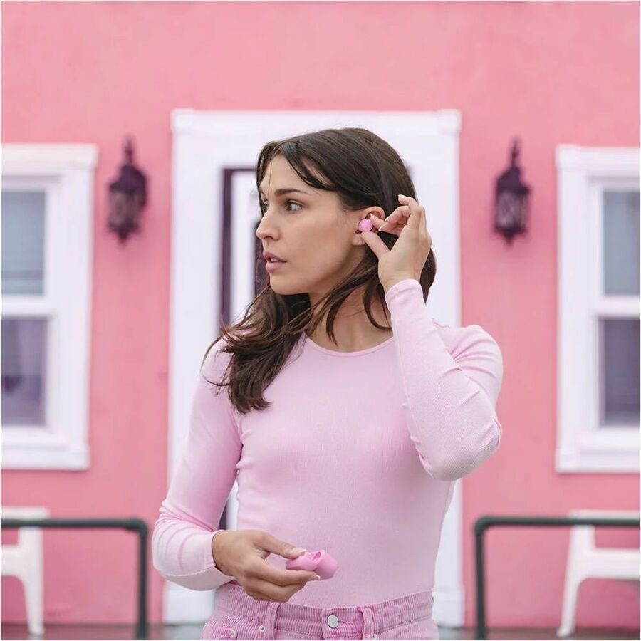 JLab GO POP + True Wireless Earbuds (Pink) 3