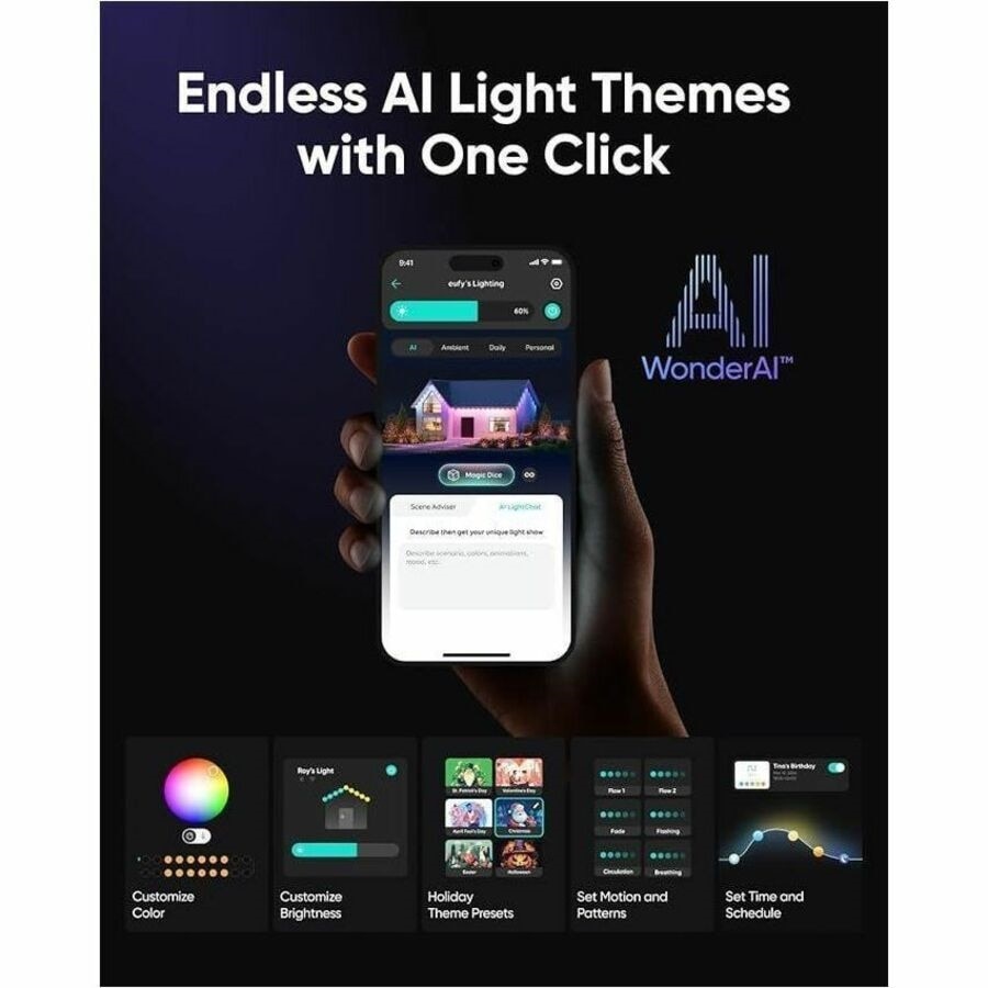 Eufy Permanent Outdoor Lights E22, 100ft 3