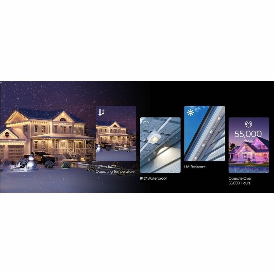 Eufy Permanent Outdoor Lights E22, 100ft 9