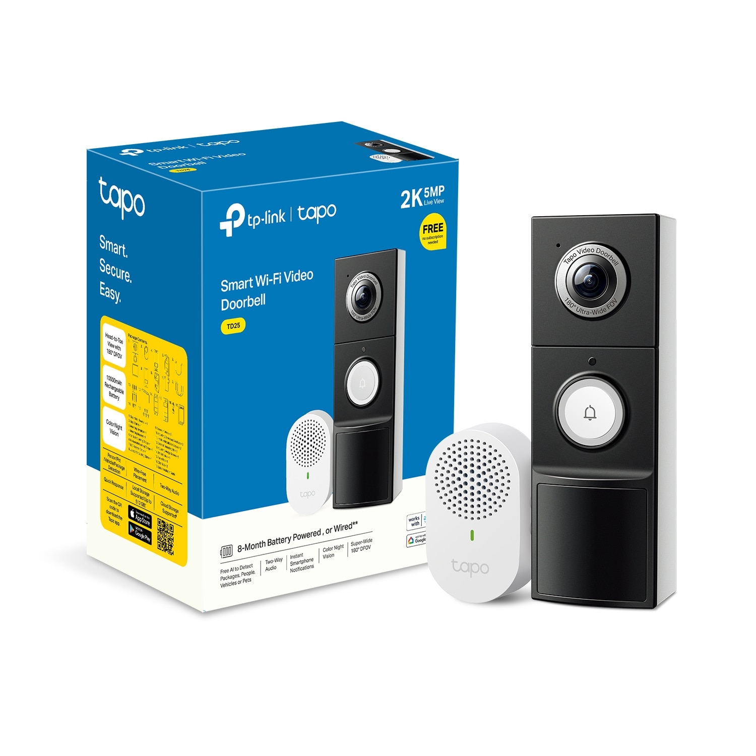 TP-Link TD25 Tapo Video Doorbell Camera 4