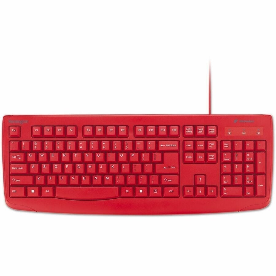 Kensington Pro Fit Wired Washable Keyboard - Red 3