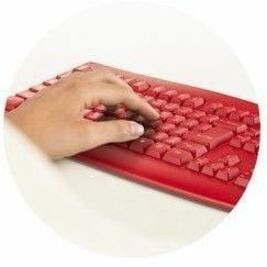 Kensington Pro Fit Wired Washable Keyboard - Red 8