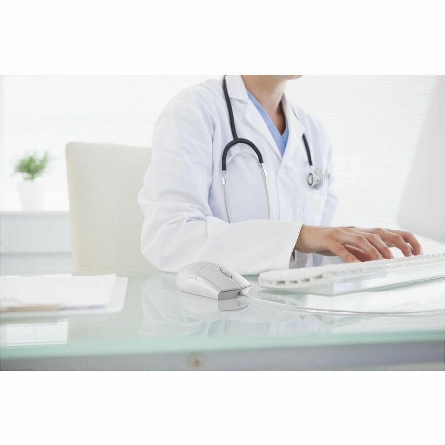 Kensington Pro Fit™ Wired Washable Mouse - White 6