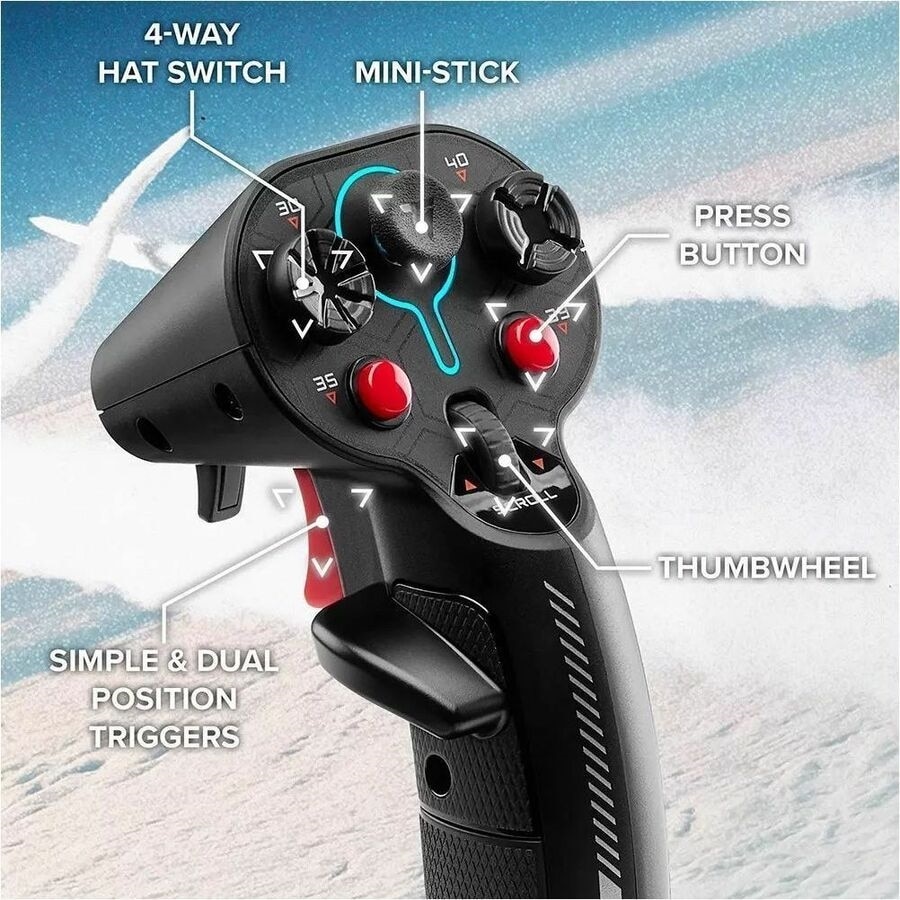 Thrustmaster SOL-R 4 HOTAS Gaming Joystick/Throttle - Cable - USB - PC 5