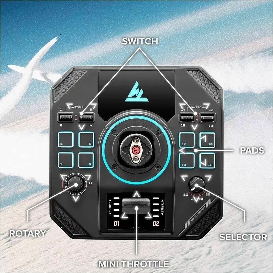 Thrustmaster SOL-R 4 HOTAS Gaming Joystick/Throttle - Cable - USB - PC 7