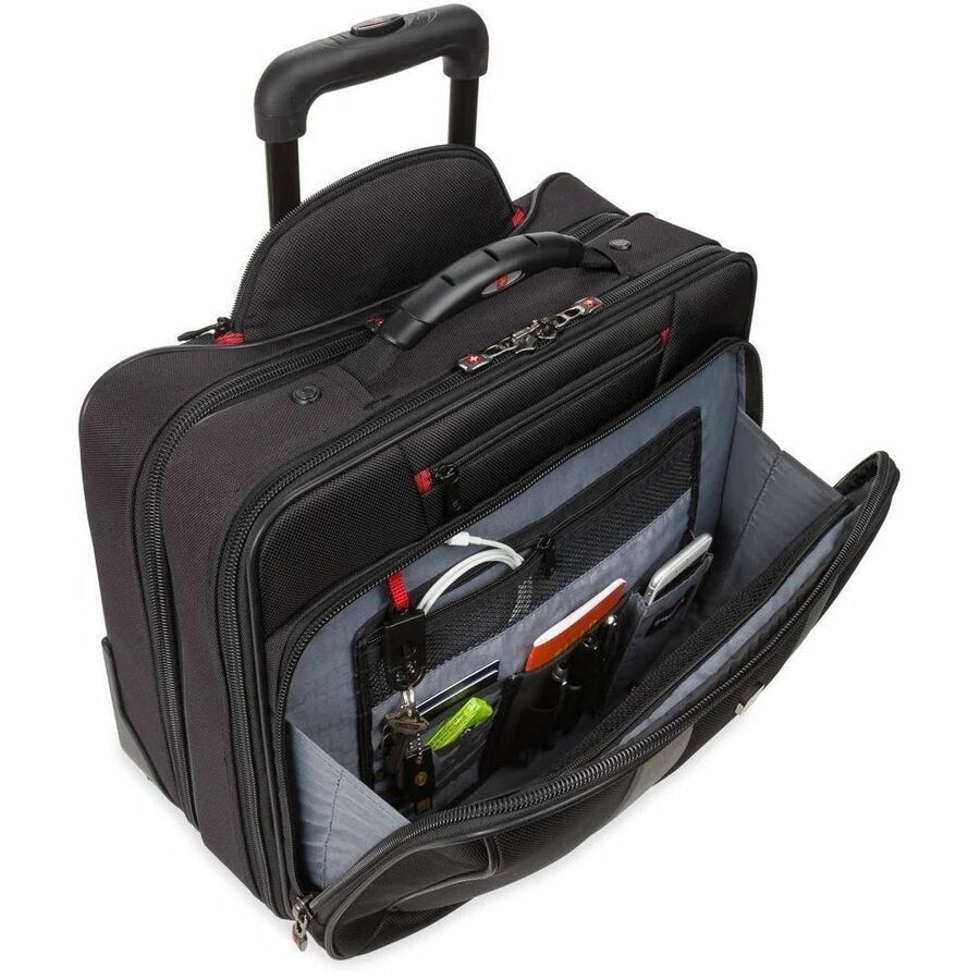 SwissGear Granada Pro 602684 Carrying Case (Roller) for 17" Notebook - Black 6