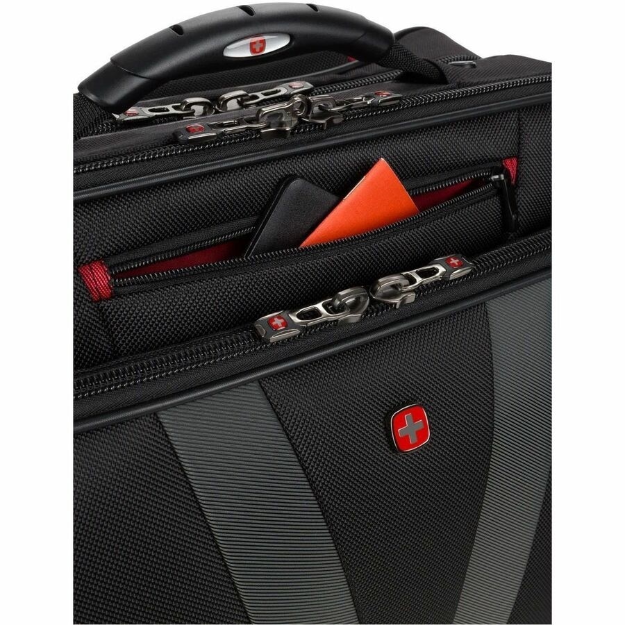 SwissGear Granada Pro 602684 Carrying Case (Roller) for 17" Notebook - Black 9
