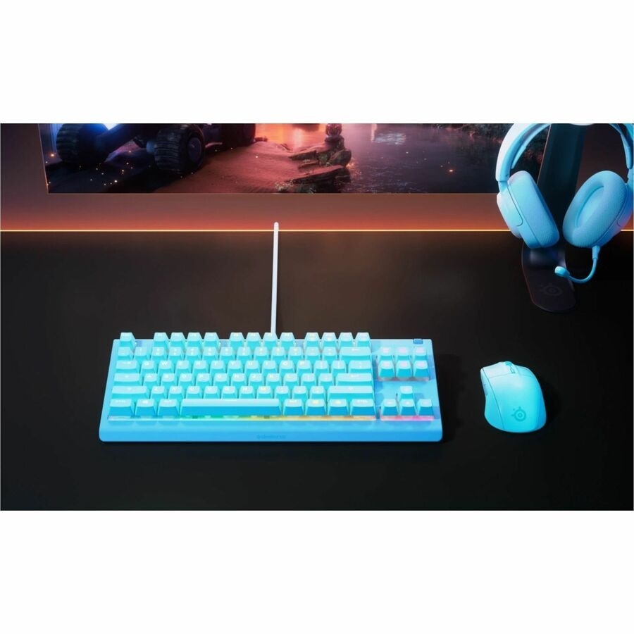 Steel Series Apex 3 TKL Gaming Keyboard - Aqua 4