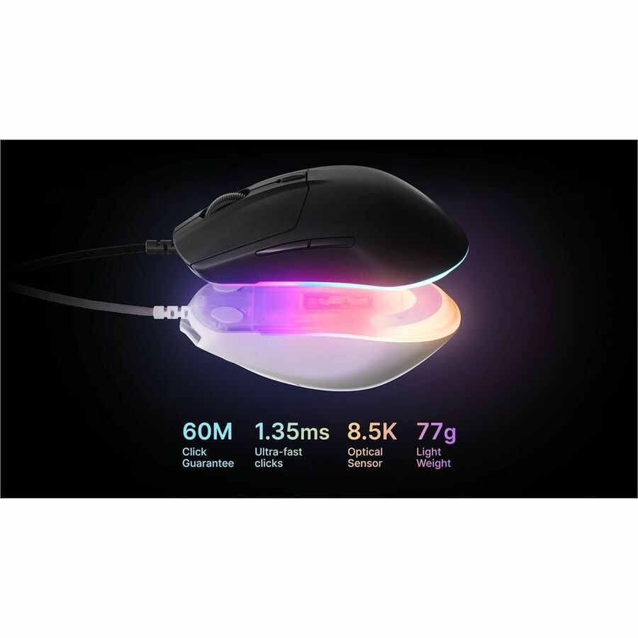 Steel Series Rival 3 Wired Gaming Mouse Gen 2 - White 6