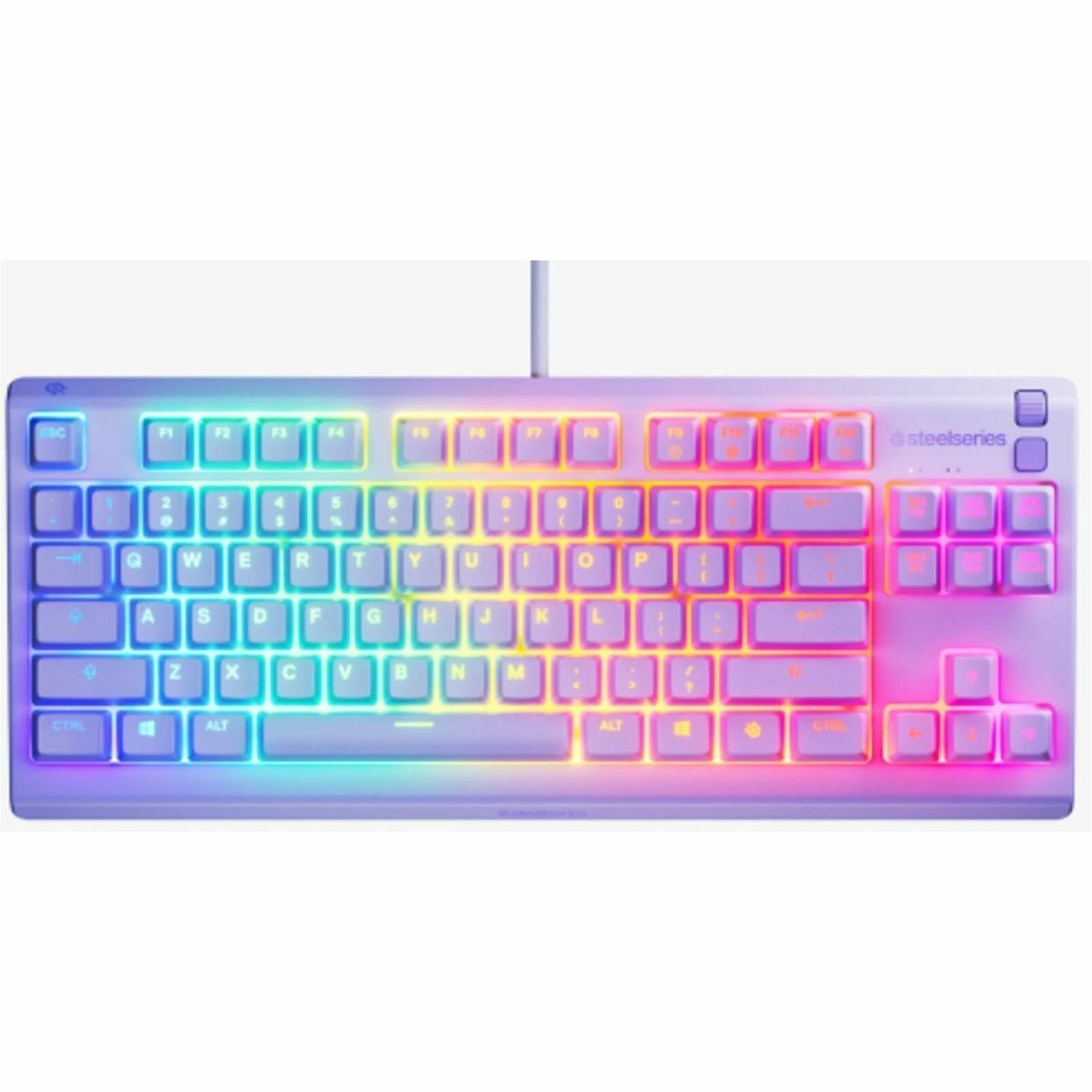 Steel Series Apex 3 TKL Gaming Keyboard - Lavender 2