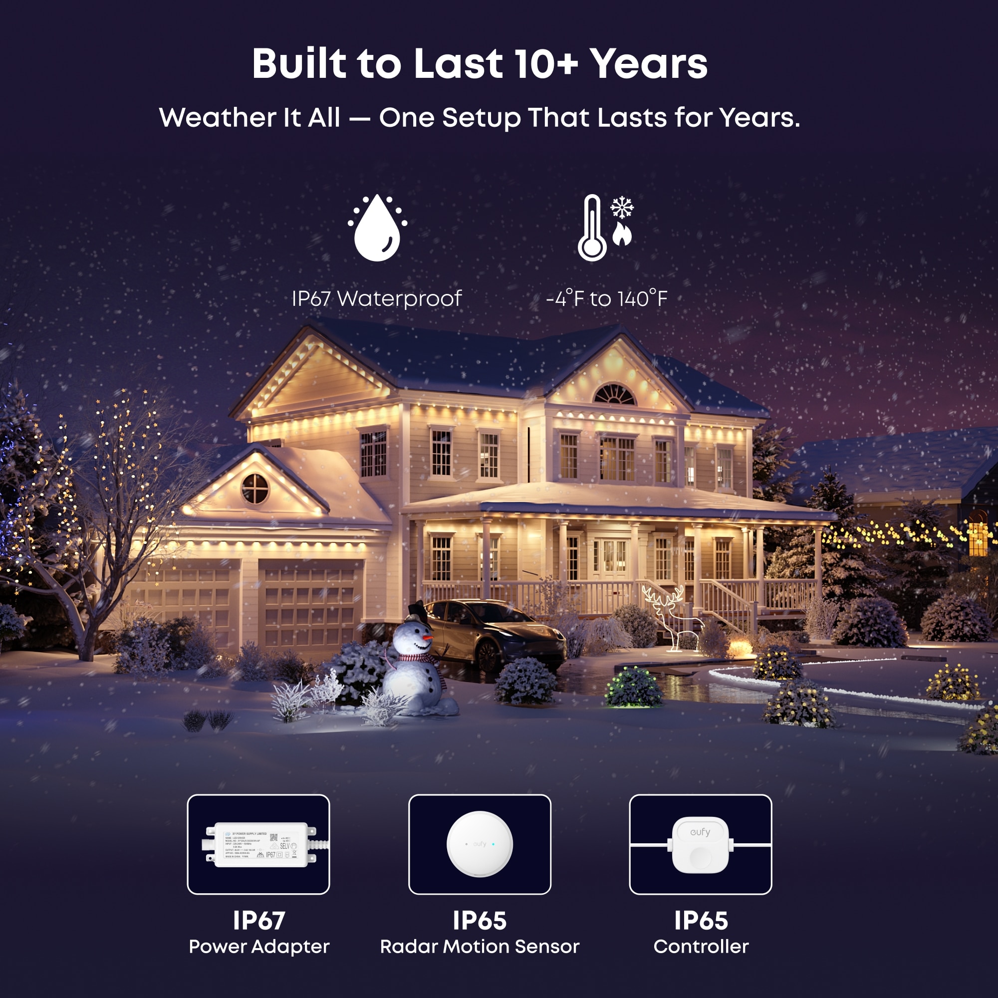 eufy S4 Permanent Outdoor Lights - 100FT 5