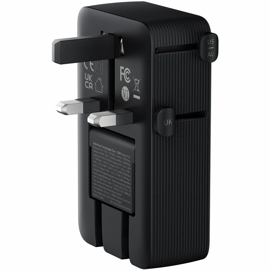 Anker Nano Travel Adapter (5-IN-1, 20W, 1-PACK) 4