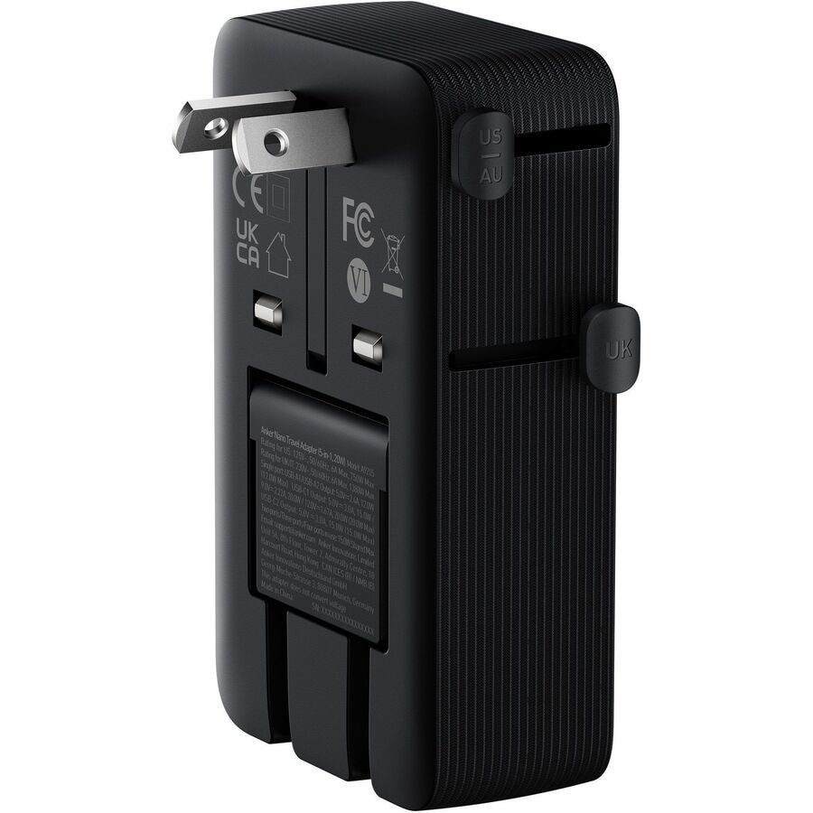 Anker Nano Travel Adapter (5-IN-1, 20W, 1-PACK) 5