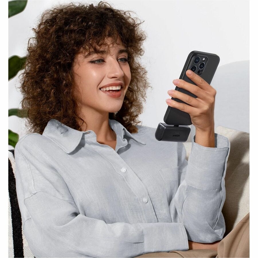 Anker Nano 5000mAh 22.5W Power Bank with Built-in USB-C Connector - Black 5