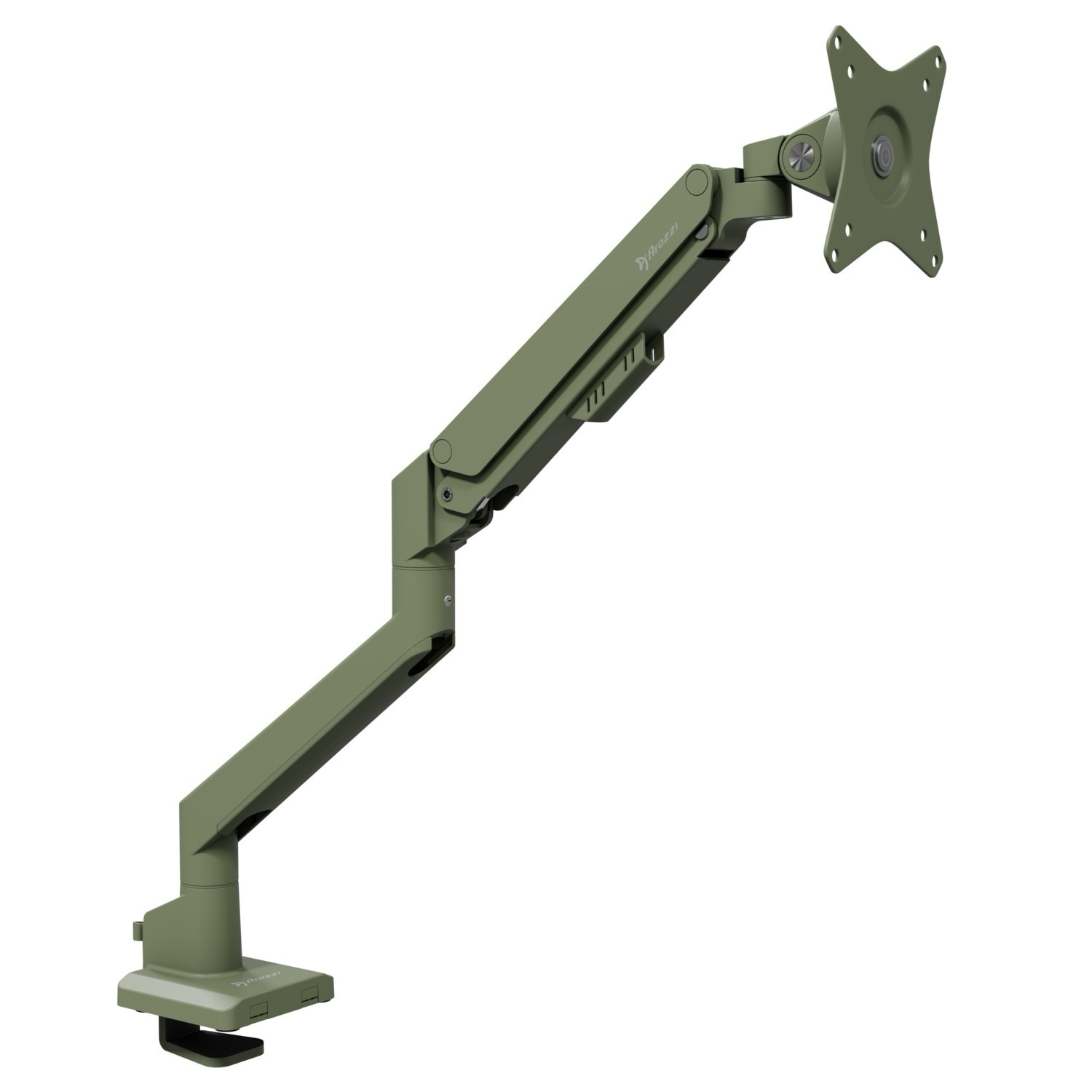 Arozzi Alzare Neo Single Gas Spring Monitor Arm - Forest Green 3