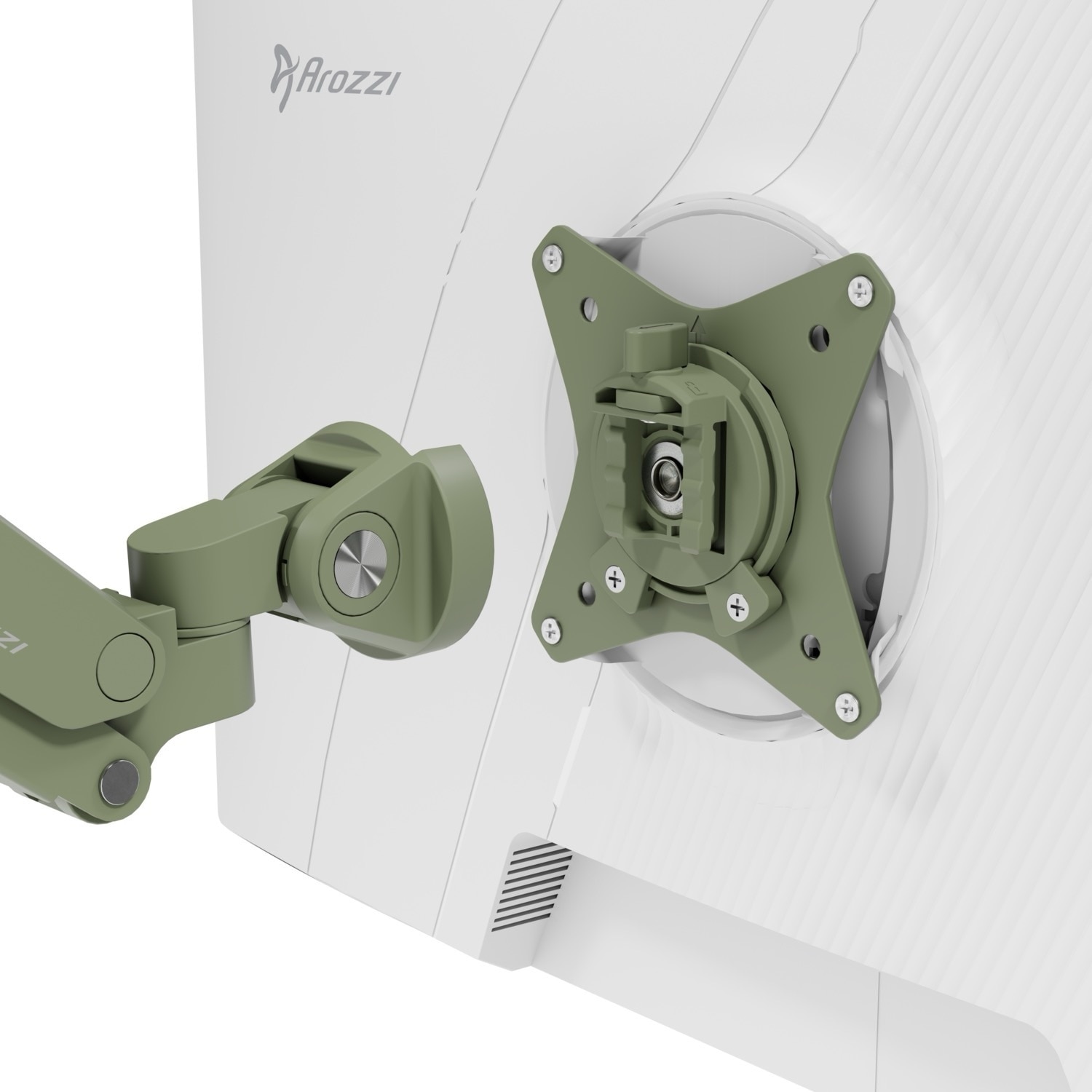 Arozzi Alzare Neo Single Gas Spring Monitor Arm - Forest Green 6