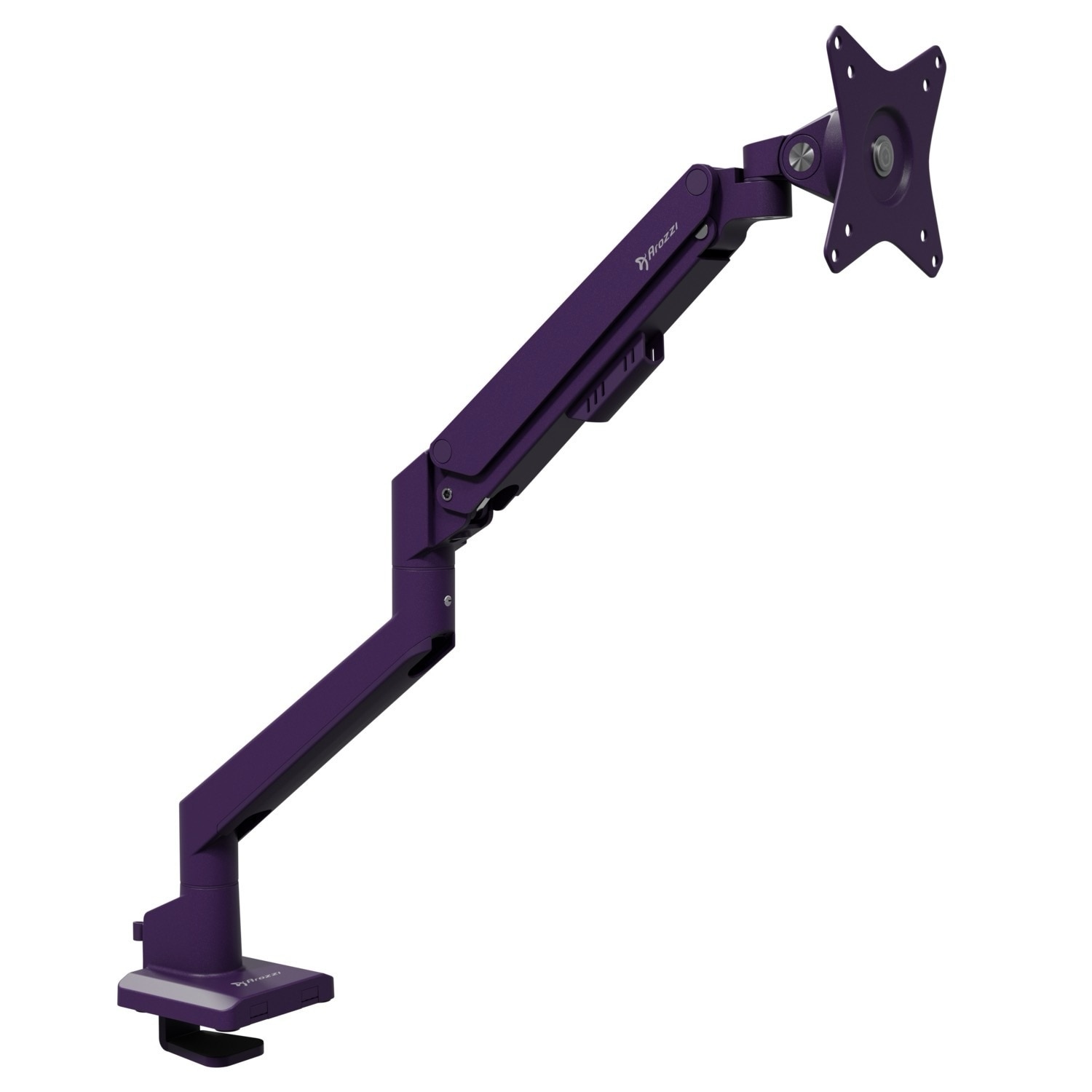 Arozzi Alzare Neo Single Gas Spring Monitor Arm - Purple 3