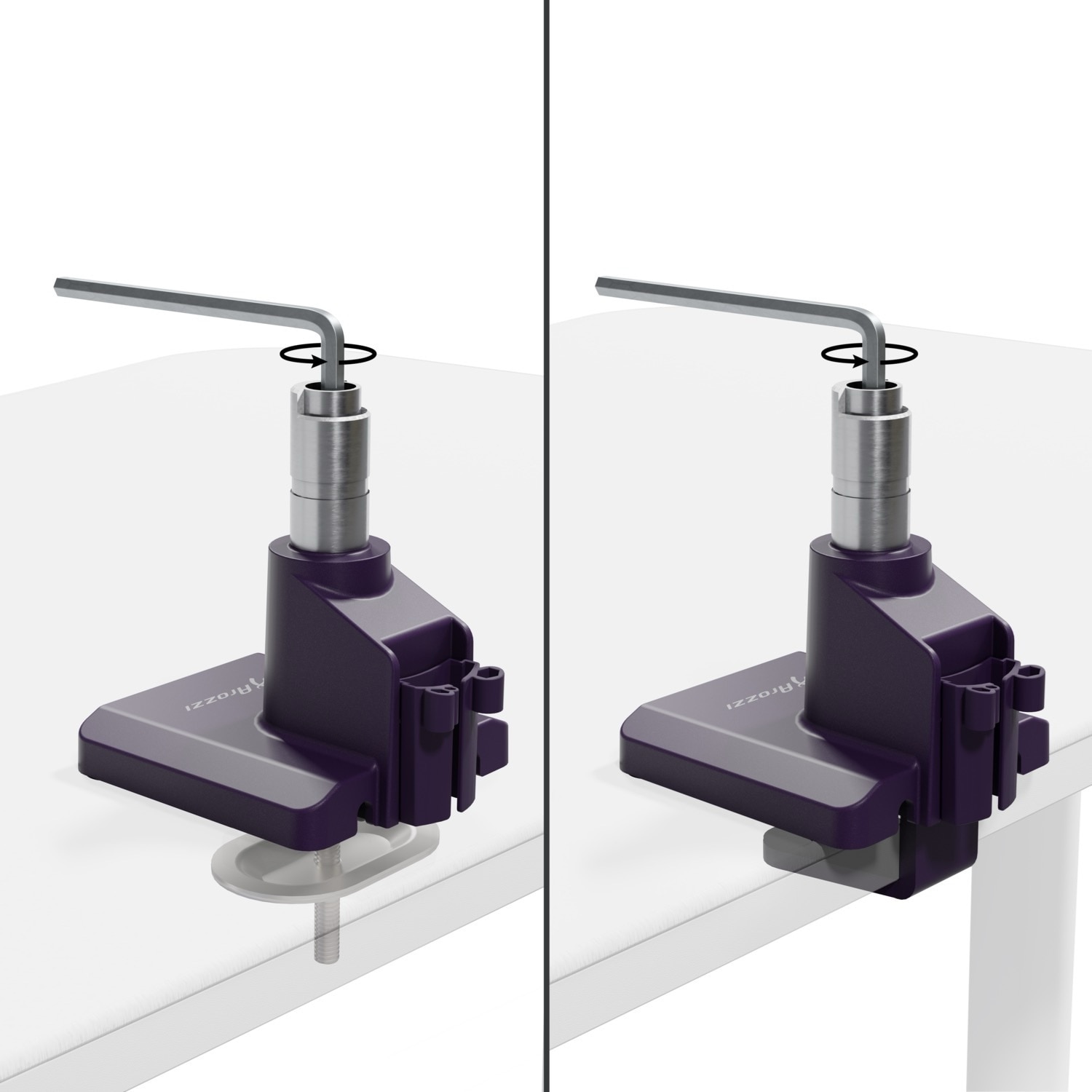 Arozzi Alzare Neo Single Gas Spring Monitor Arm - Purple 4