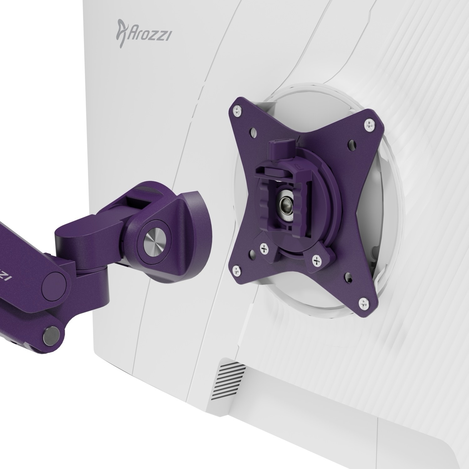 Arozzi Alzare Neo Single Gas Spring Monitor Arm - Purple 6