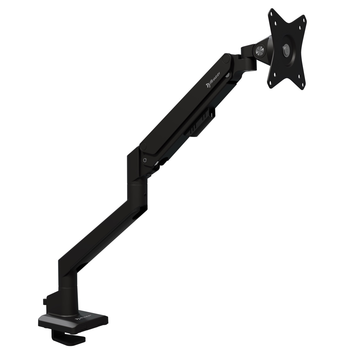 Arozzi Alzare Neo Single Gas Spring Monitor Arm - Black 3