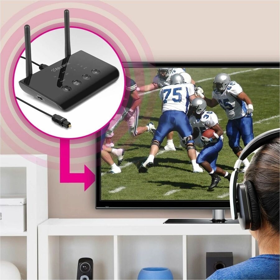 Bluetooth 5 Optical Audio Receiver & Transmitter w/ Dual Antenna, 100 ft. Range 5