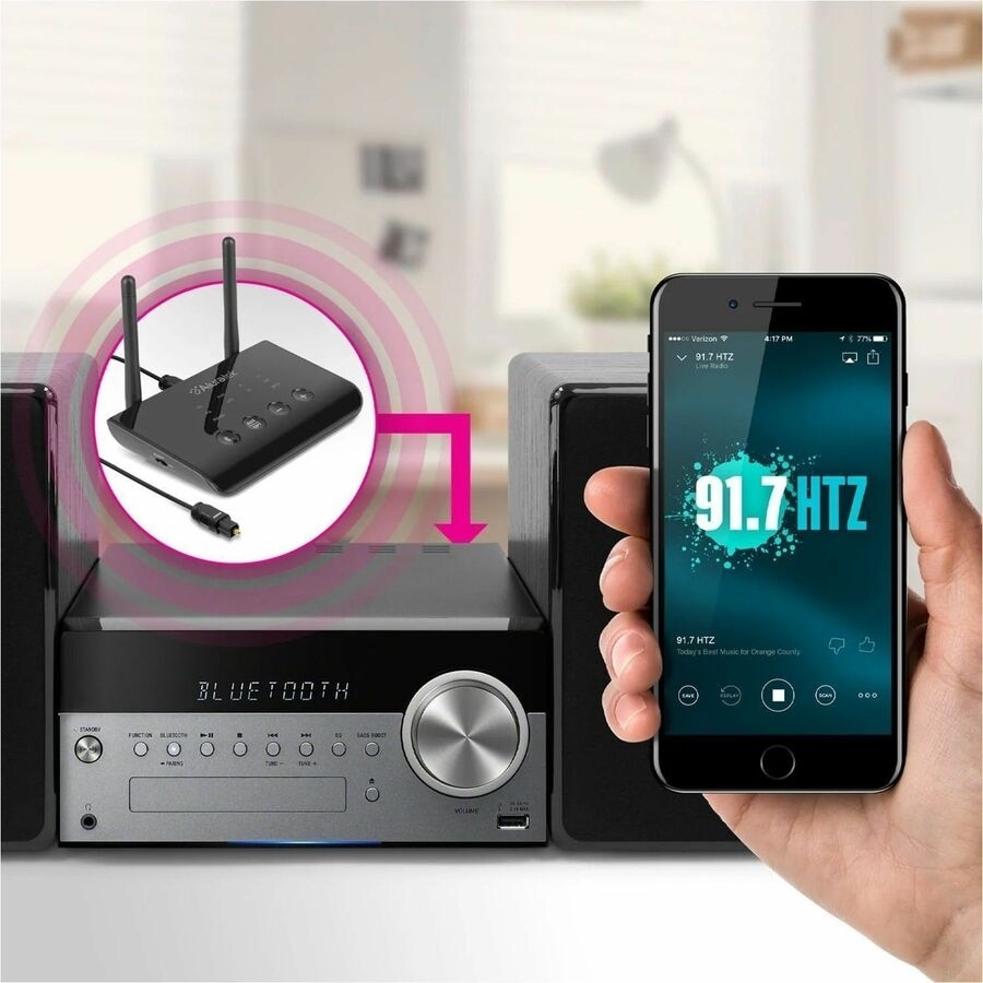 Bluetooth 5 Optical Audio Receiver & Transmitter w/ Dual Antenna, 100 ft. Range 6