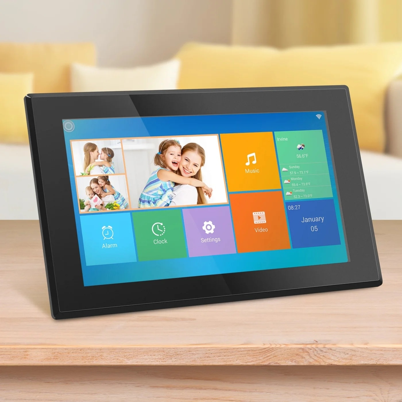 15.6" WiFi Touchscreen Digital Photo Frame w/16GB Mem 5
