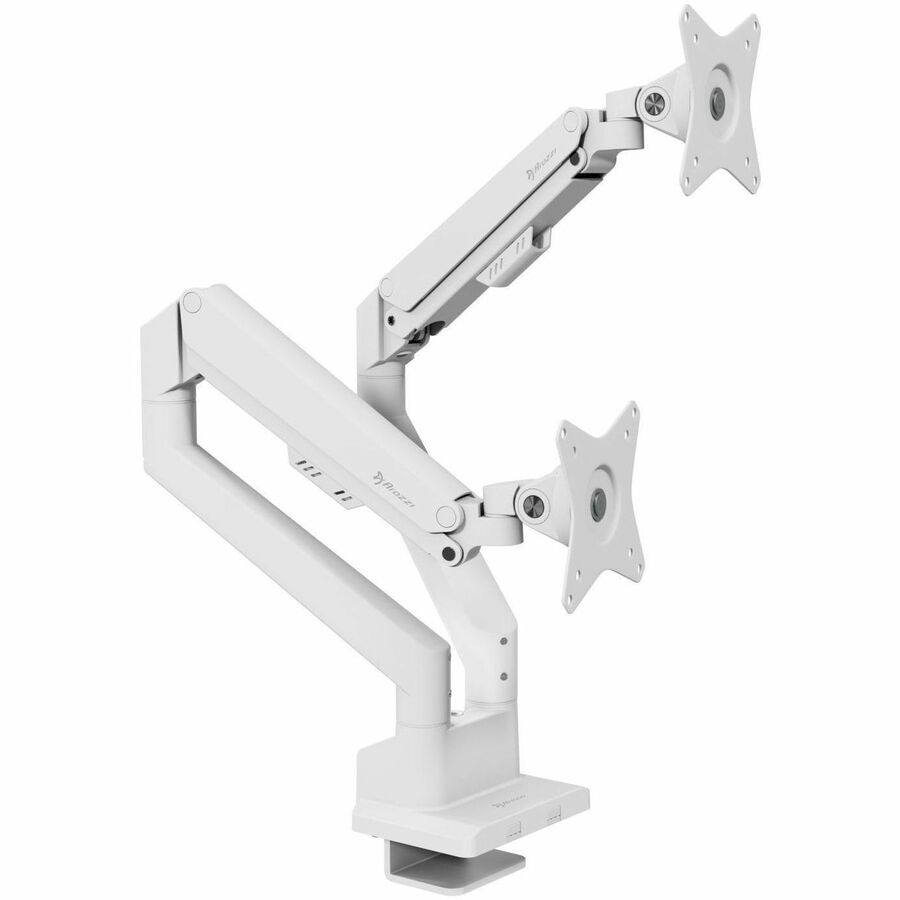 Arozzi Alzare Neo Duo Gas Spring Monitor Arm - White 3