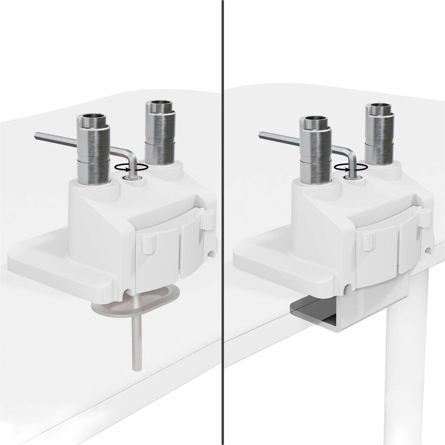 Arozzi Alzare Neo Duo Gas Spring Monitor Arm - White 4