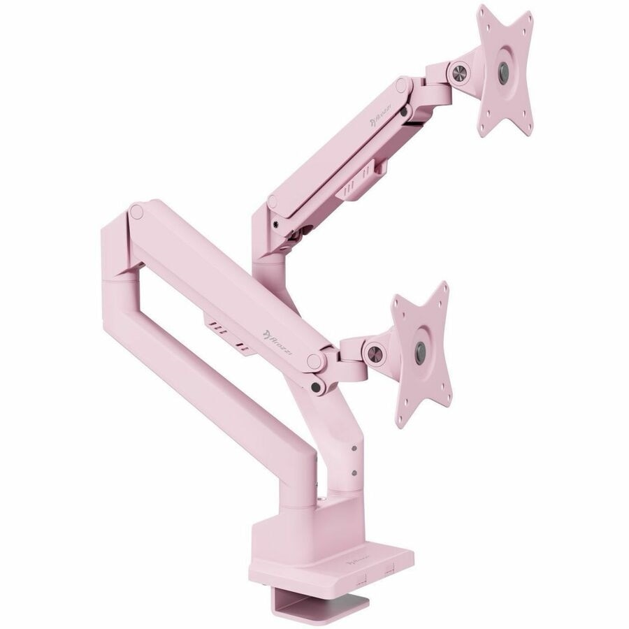 Arozzi Alzare Neo Duo Gas Spring Monitor Arm - Pink 3