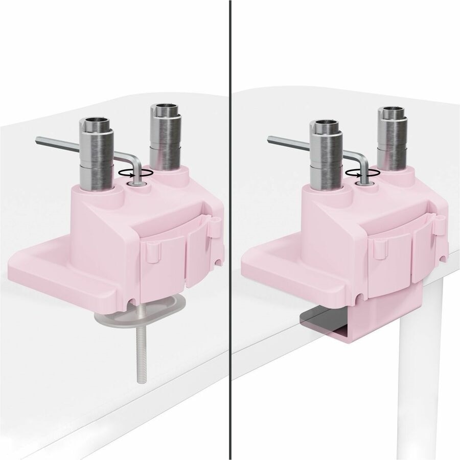 Arozzi Alzare Neo Duo Gas Spring Monitor Arm - Pink 4