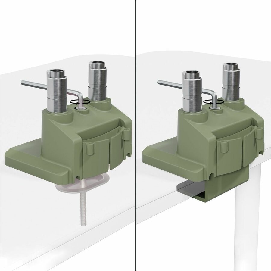 Arozzi Alzare Neo Duo Gas Spring Monitor Arm - Forest Green 4