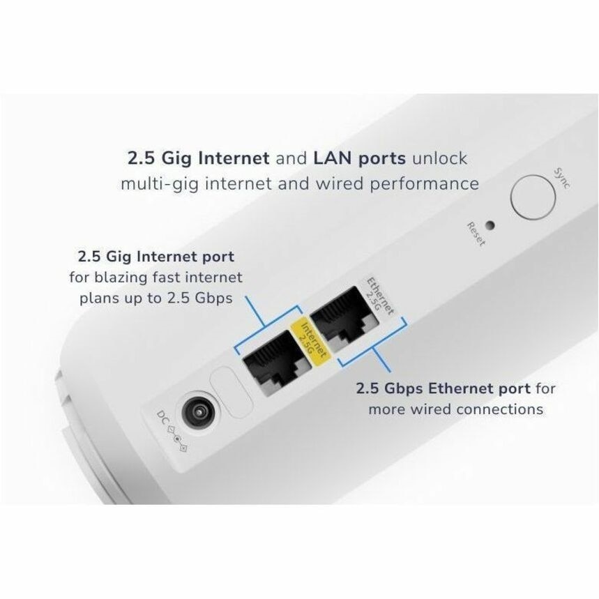 Netgear Orbi Wi-Fi 7 IEEE 802.11be Ethernet Wireless Router 5