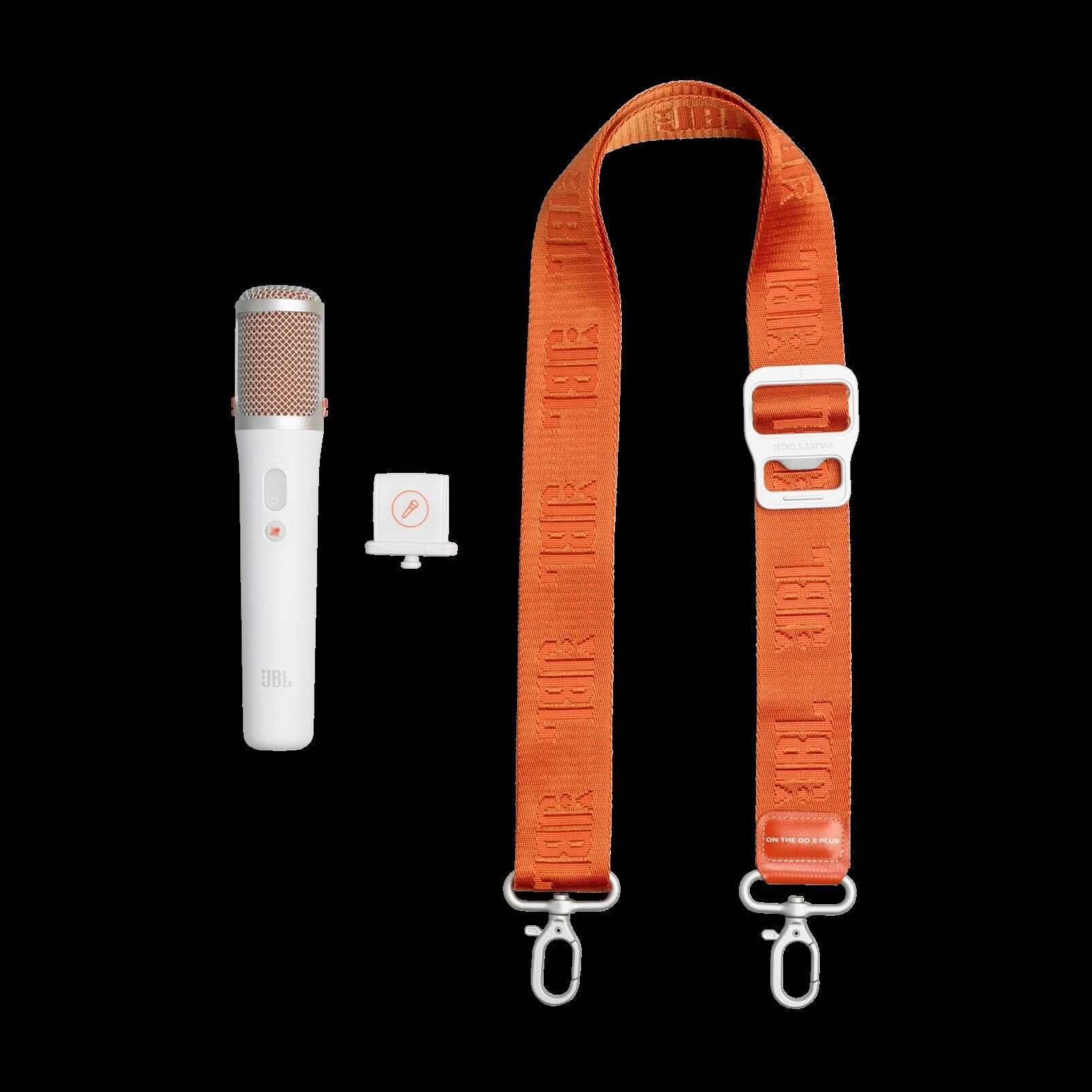 JBL Party Box On The Go 2 w/ AI enhanced microphone - White 2