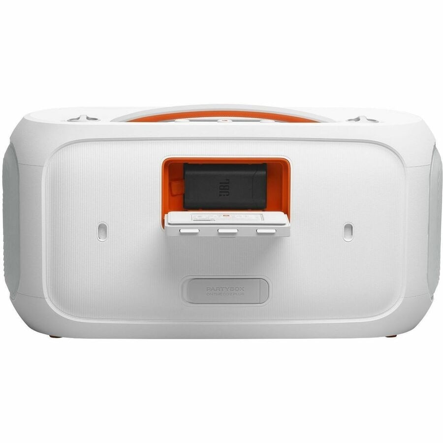 JBL Party Box On The Go 2 w/ AI enhanced microphone - White 3
