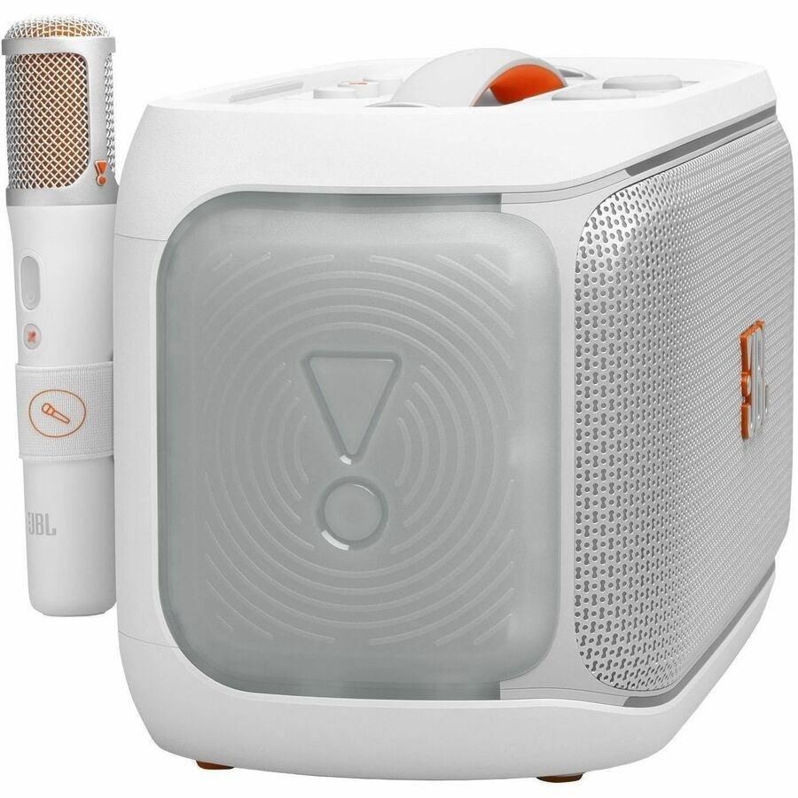JBL Party Box On The Go 2 w/ AI enhanced microphone - White 4