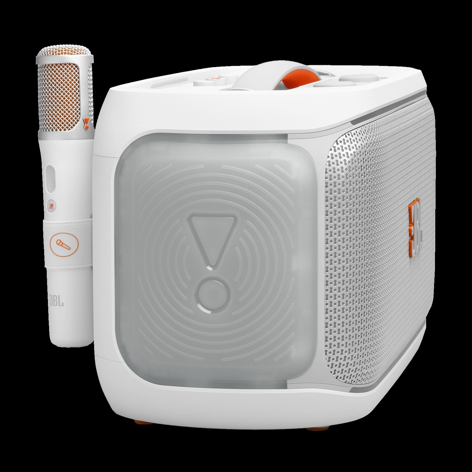 JBL Party Box On The Go 2 w/ AI enhanced microphone - White 4