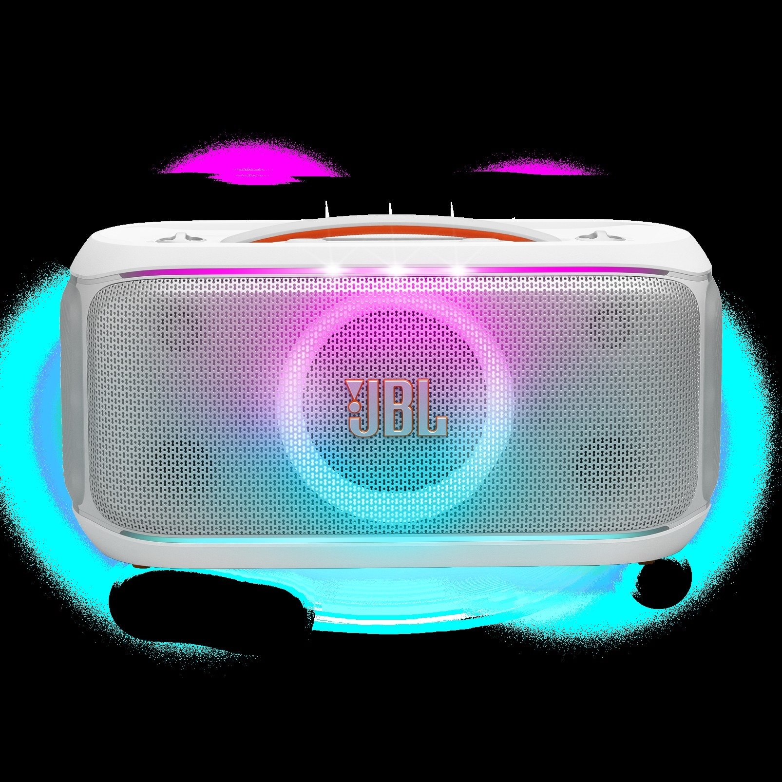 JBL Party Box On The Go 2 w/ AI enhanced microphone - White 5