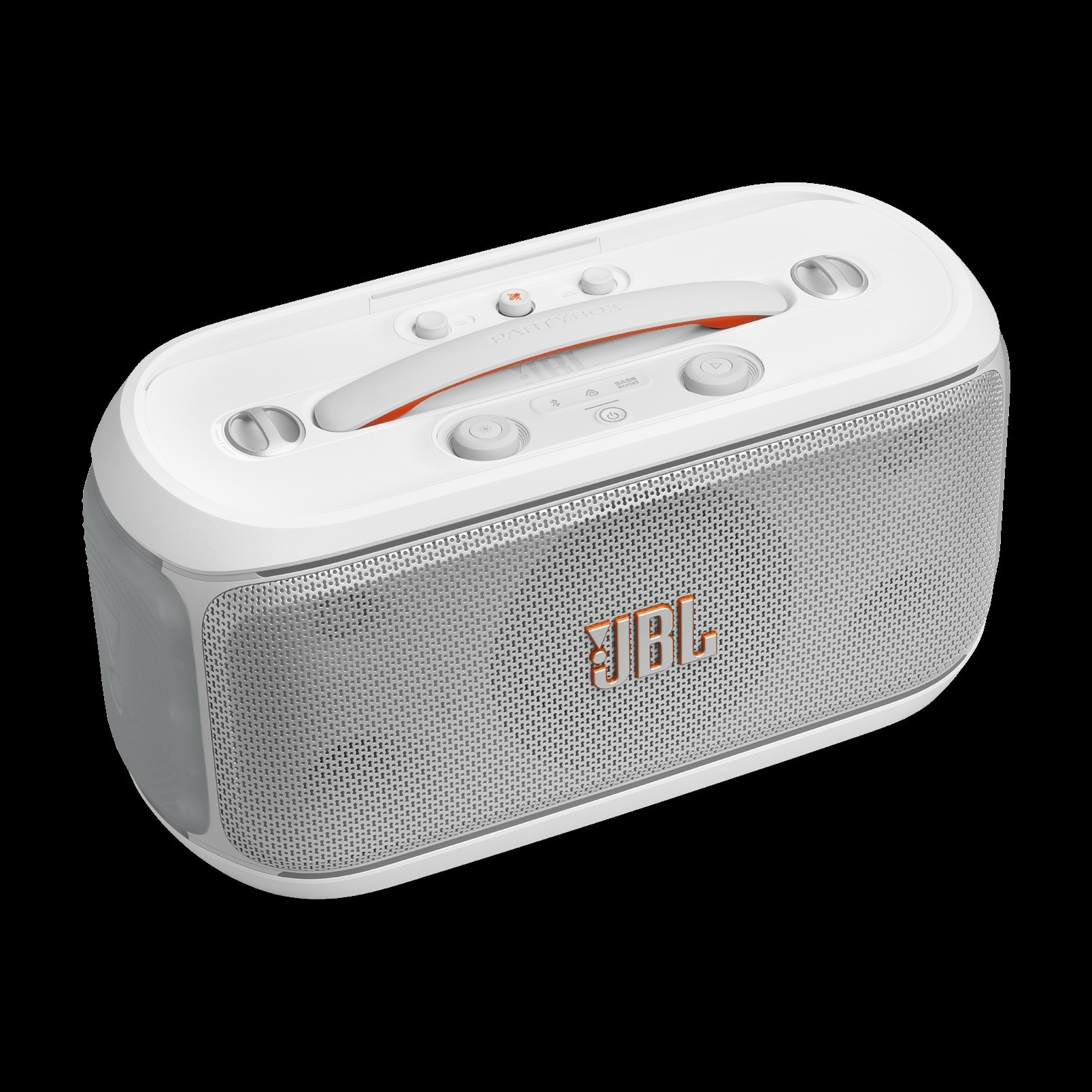 JBL Party Box On The Go 2 w/ AI enhanced microphone - White 8
