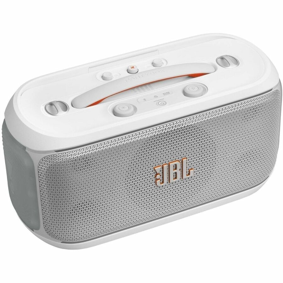 JBL Party Box On The Go 2 w/ AI enhanced microphone - White 2