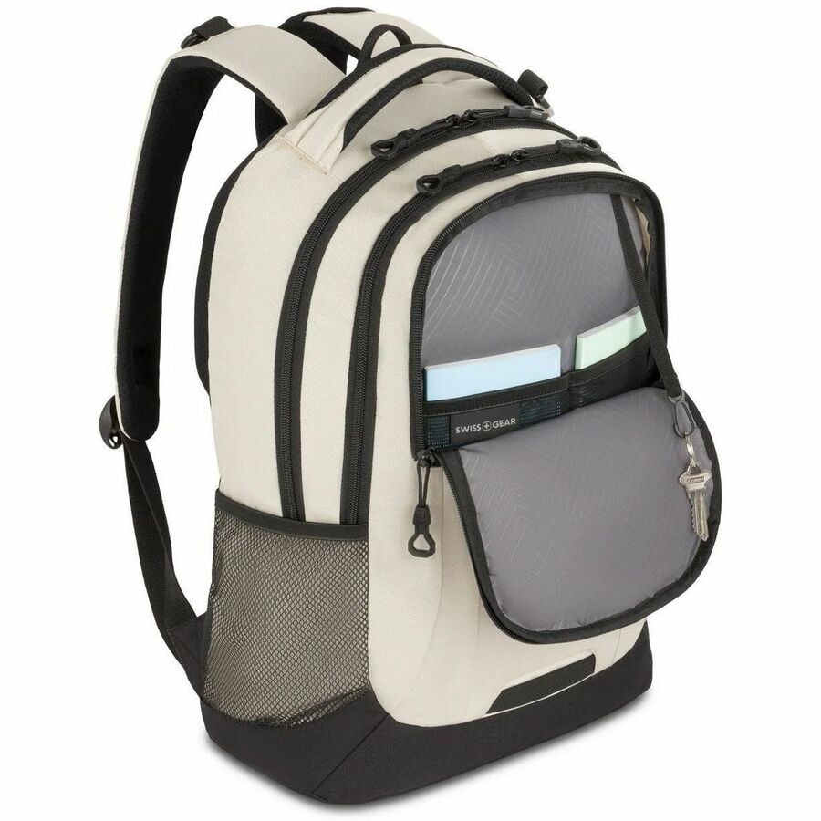 SWISSGEAR Cecil Laptop Backpack-Cream/Black 5