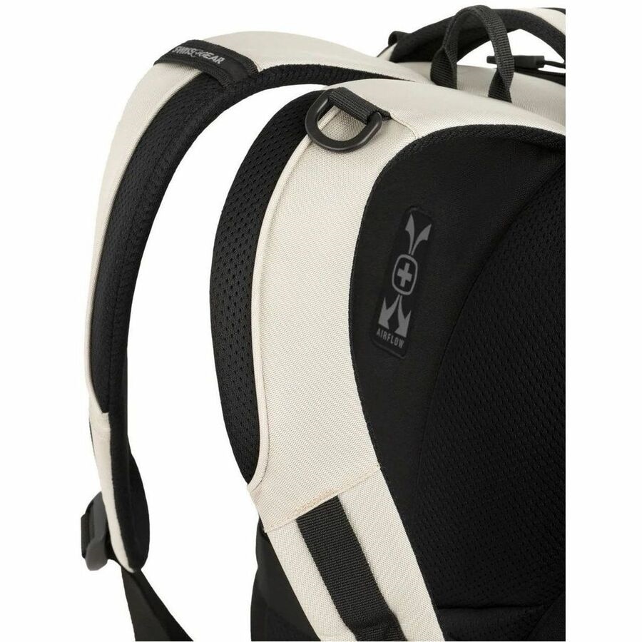 SWISSGEAR Cecil Laptop Backpack-Cream/Black 10