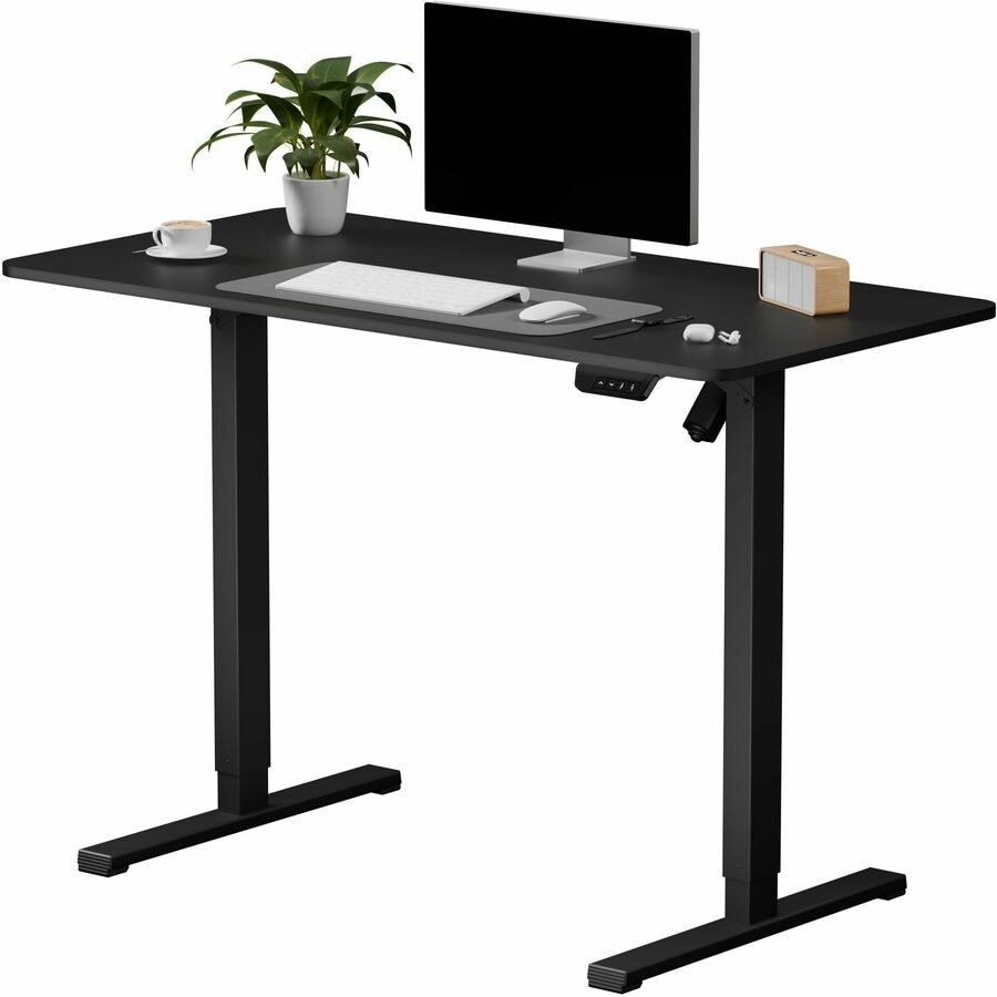 FlexiSpot EC2 48" Wide Electric Rectangular Adjustable Standing Desk, Black 3