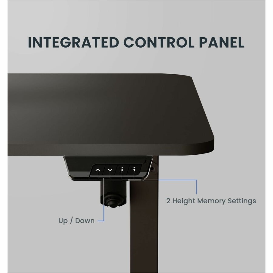 FlexiSpot EC2 40" Wide Electric Rectangular Adjustable Standing Desk, Black 5