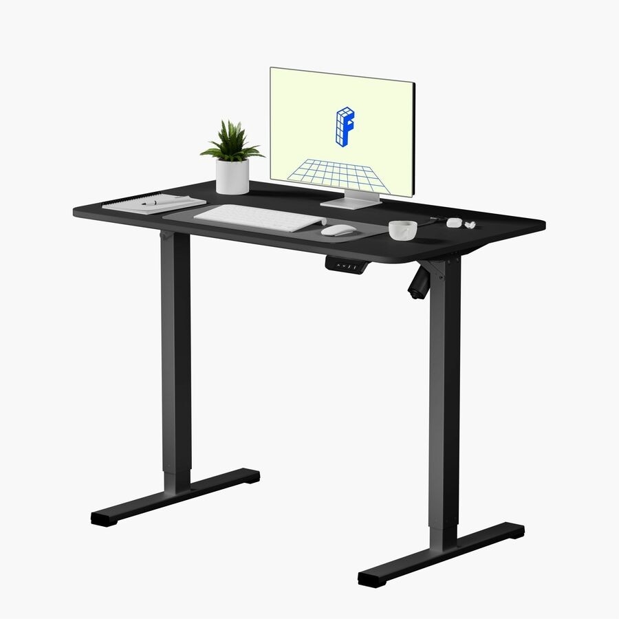 FlexiSpot EC2 40" Wide Electric Rectangular Adjustable Standing Desk, Black 6