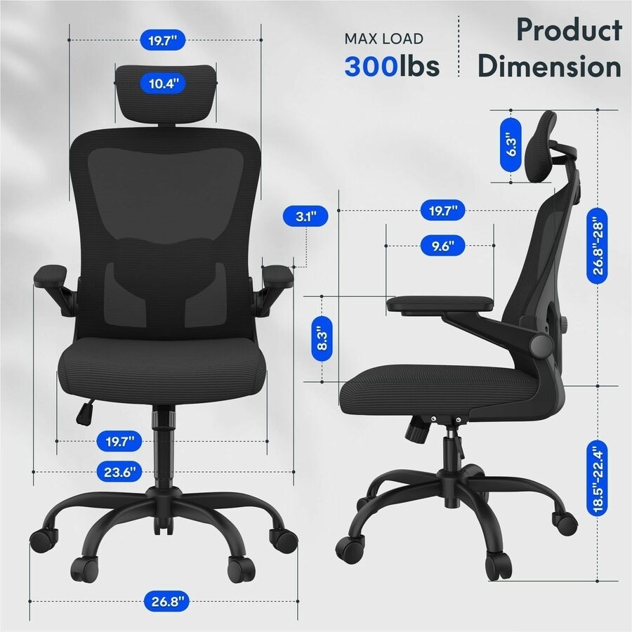 FlexiSpot OC1 Ergonomic Chair, Black 3