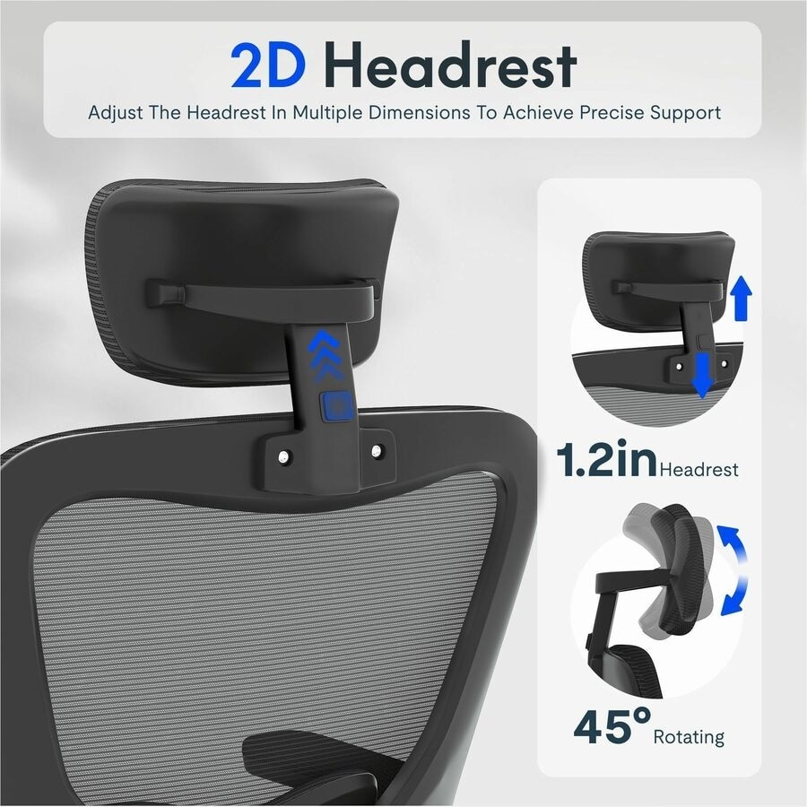 FlexiSpot OC1 Ergonomic Chair, Black 4