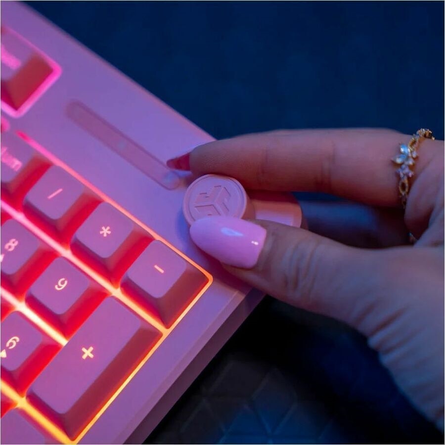 Jlab Nightfall Wired Gaming Keyboard - Pink 7