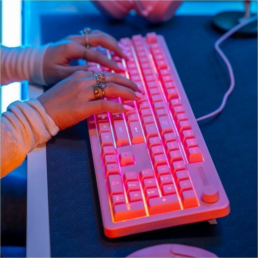 Jlab Nightfall Wired Gaming Keyboard - Pink 10